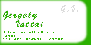 gergely vattai business card